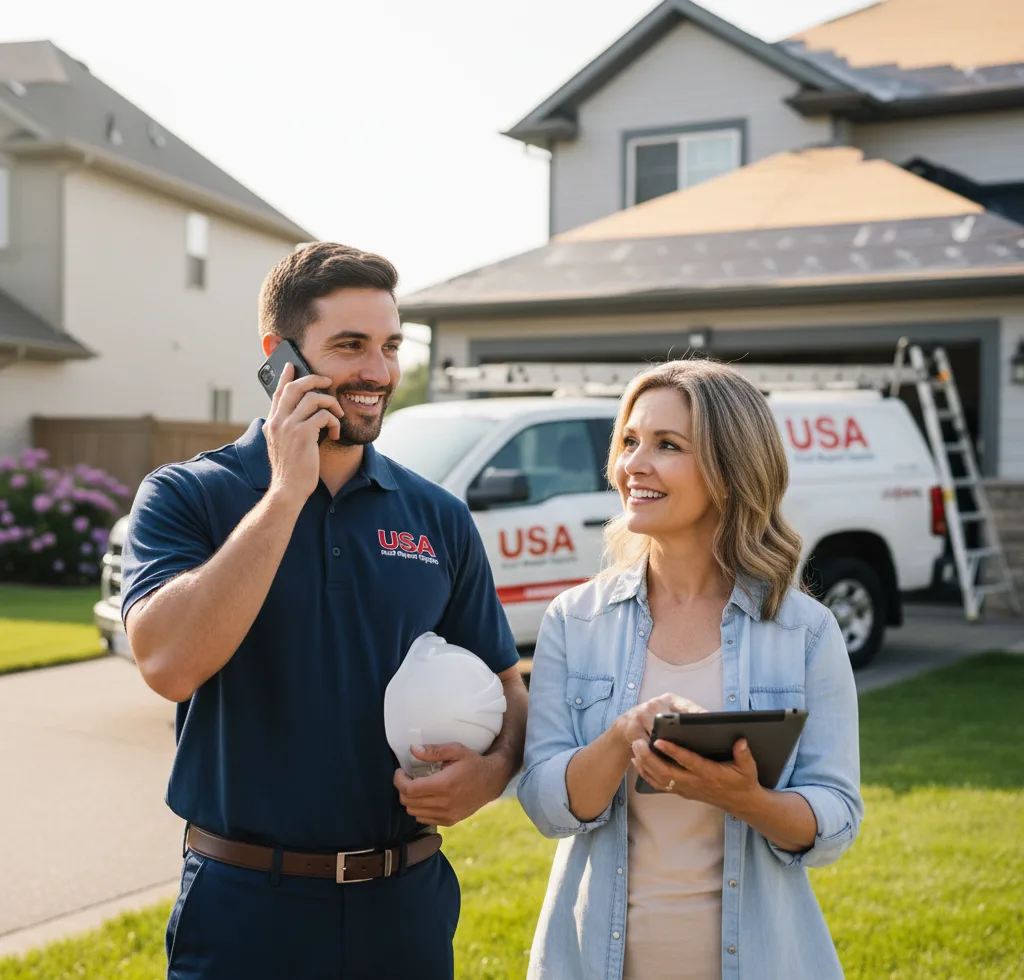 USA Roof Repair Experts customer support in Brockway